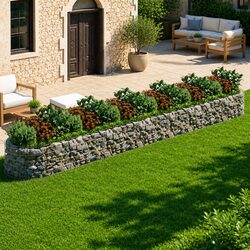 Reliable Galvanised Iron Gabion Planter for Flowers