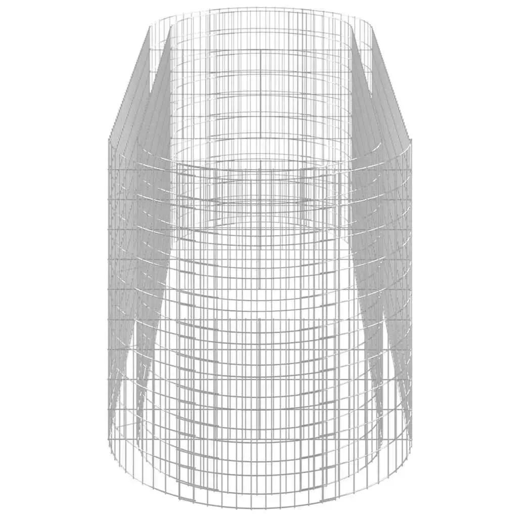 Galvanised Iron Gabion Raised Garden Bed Planter 300x100x100cm Silver
