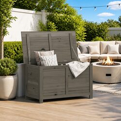 Reliable Cushion Storage Box in Anthracite 100x50x56cm
