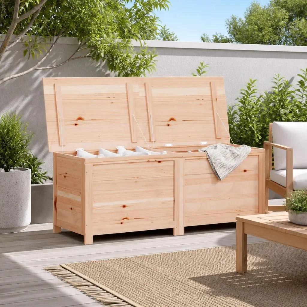 Outdoor Storage Box 150x50x56 cm Solid Fir Wood