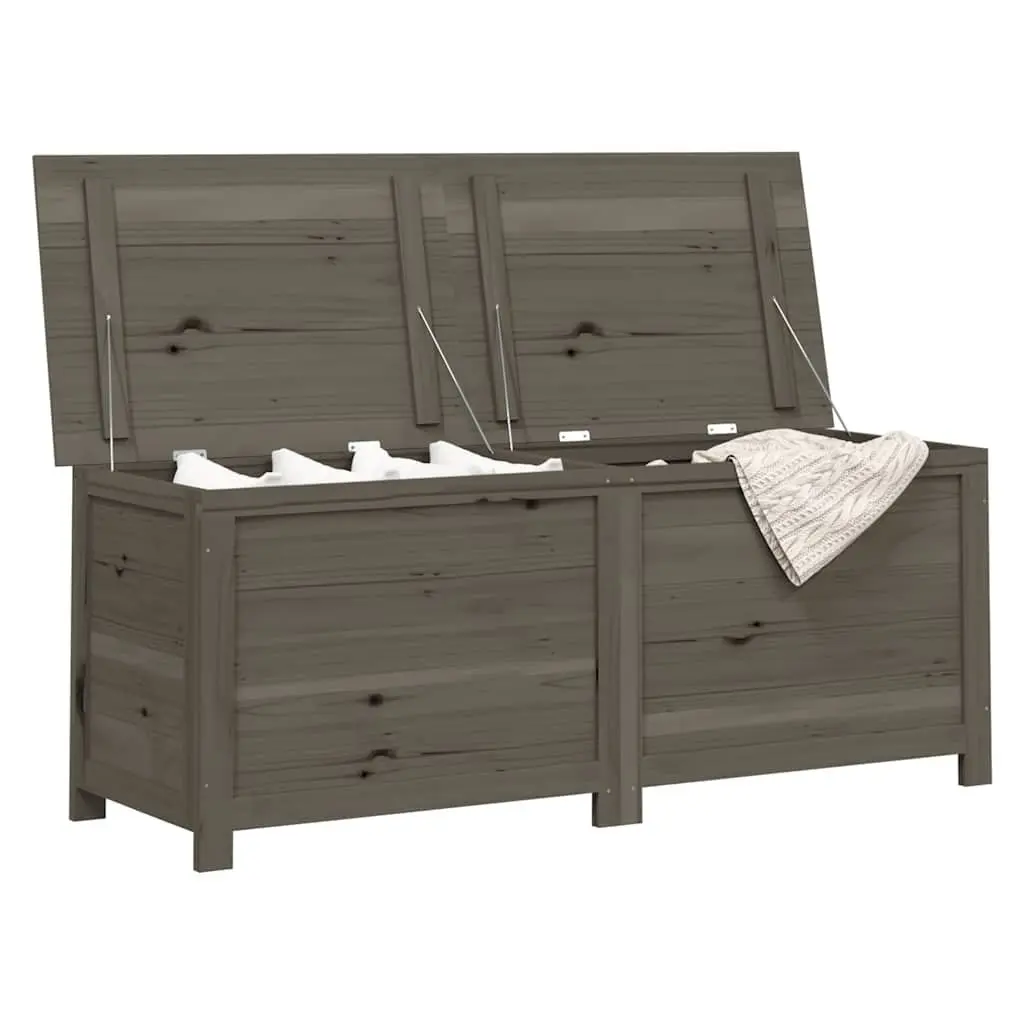 Outdoor Storage Box Solid Wood Fir Garden Cushion Organizer 150 x 50 x 56 cm Anthracite