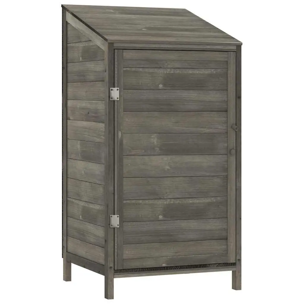 Garden Shed Outdoor Storage Anthracite Solid Fir Wood Structure 55 x 52 x 112 cm