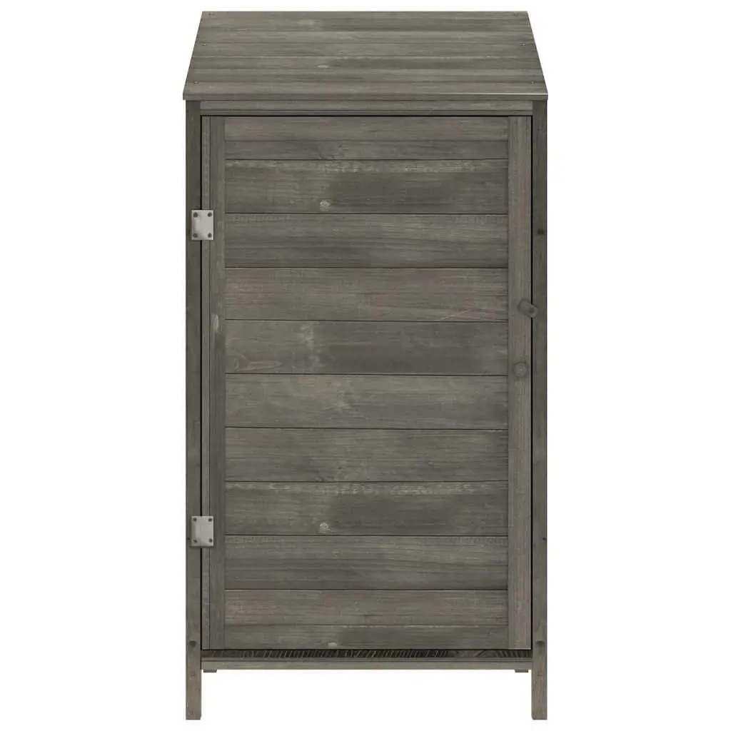 Garden Shed Outdoor Storage Anthracite Solid Fir Wood Structure 55 x 52 x 112 cm