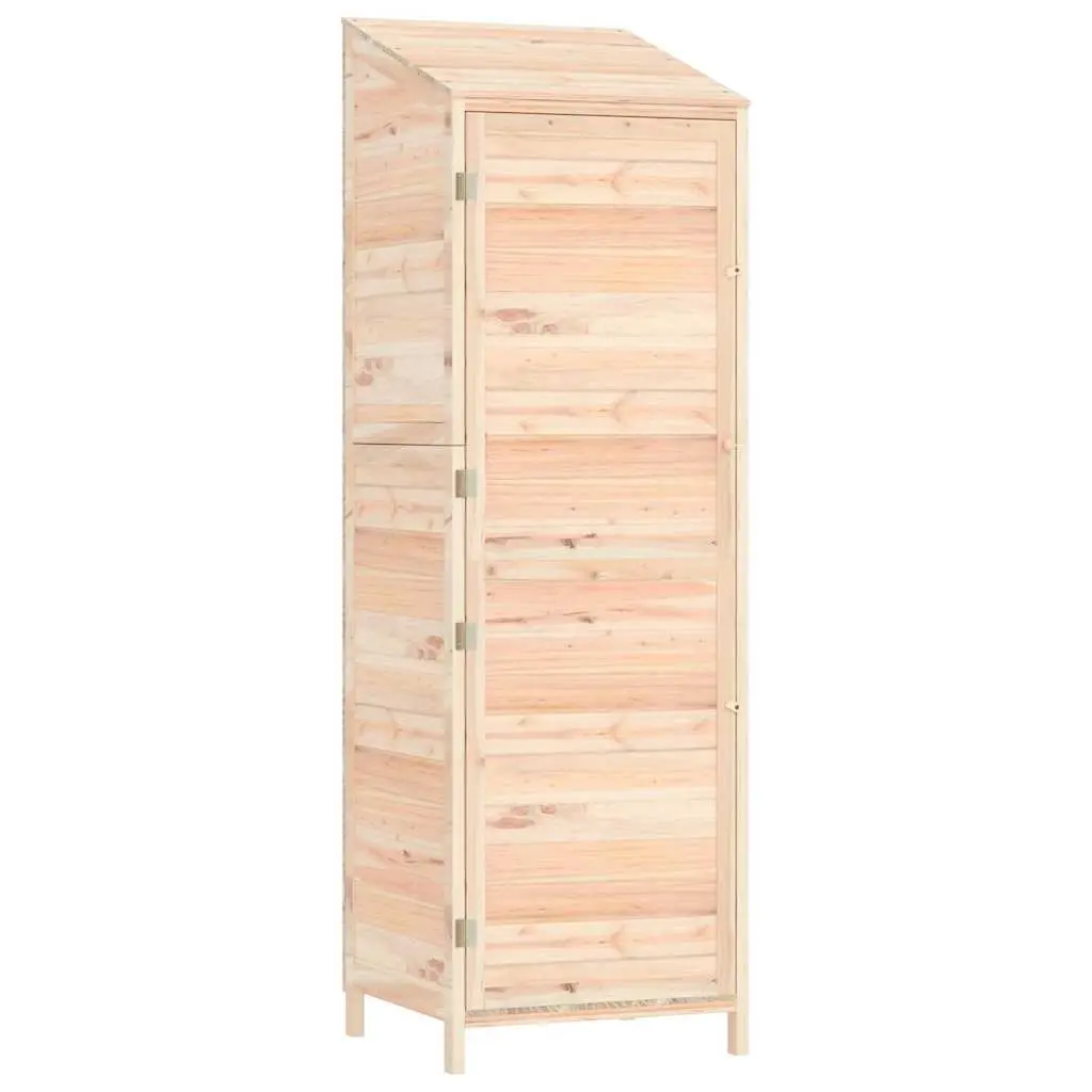 Garden Shed Outdoor Storage 55x52x174.5cm Brown Solid Wood Fir