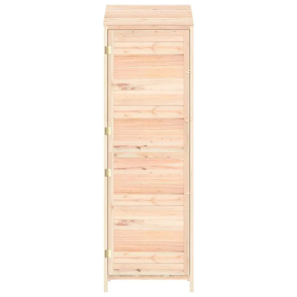 Garden Shed Outdoor Storage 55x52x174.5cm Brown Solid Wood Fir