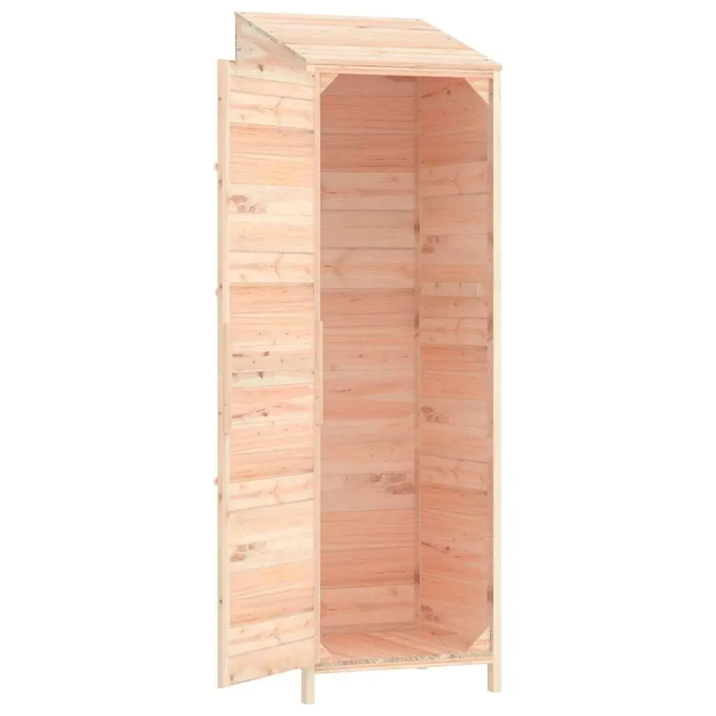 Garden Shed Outdoor Storage 55x52x174.5cm Brown Solid Wood Fir