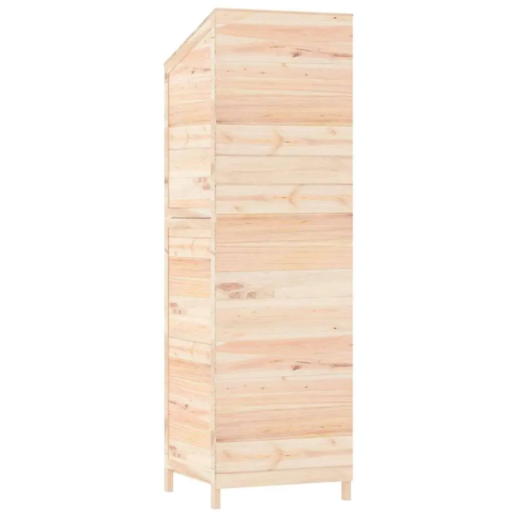 Garden Shed Outdoor Storage 55x52x174.5cm Brown Solid Wood Fir