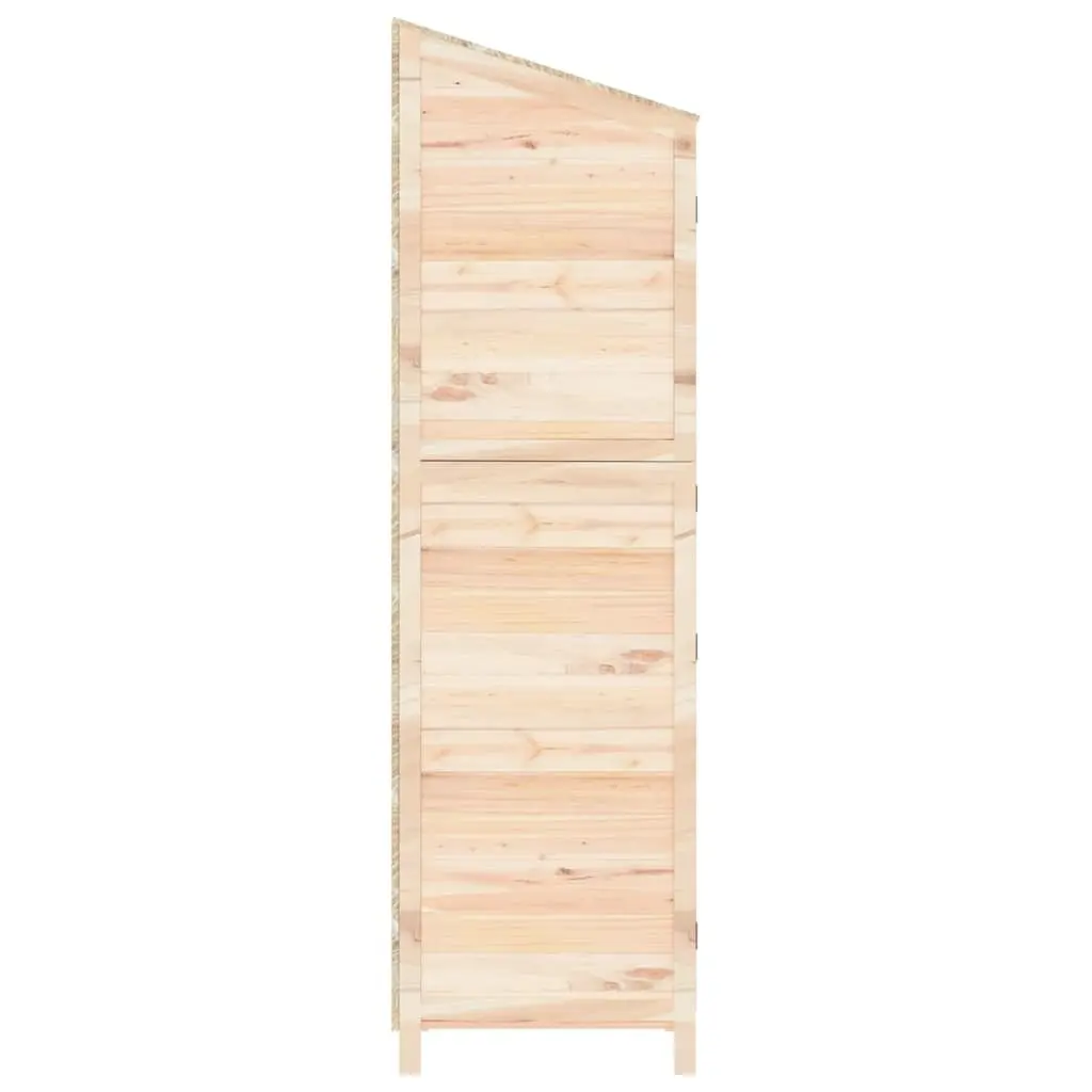 Garden Shed Outdoor Storage 55x52x174.5cm Brown Solid Wood Fir