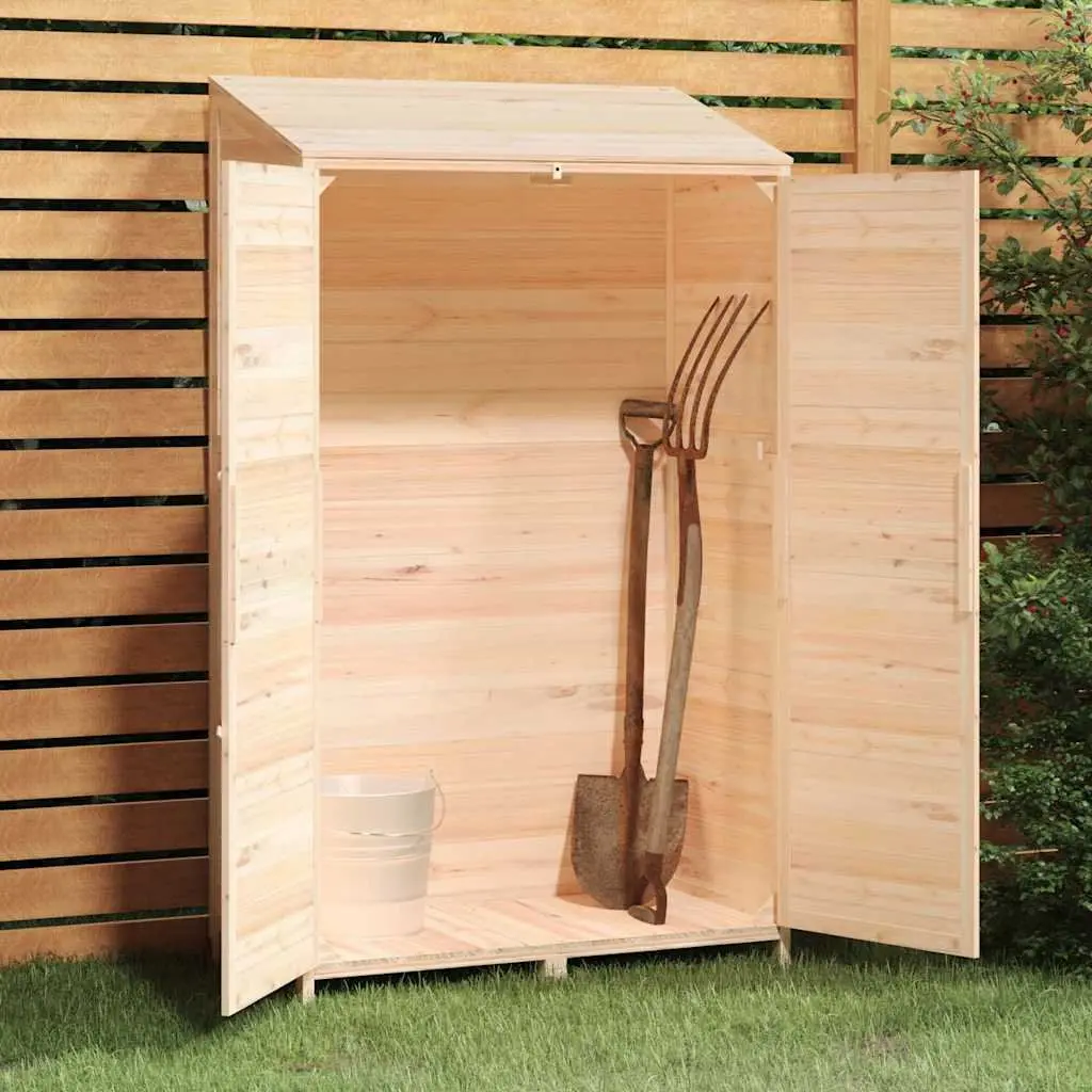 Garden Shed Outdoor Storage 102x52x174.5 cm Brown Wooden Structure