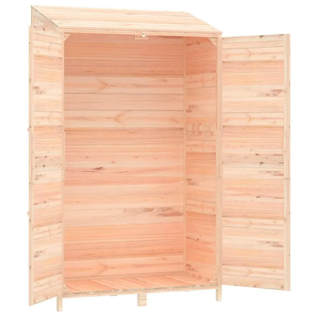 Garden Shed Outdoor Storage 102x52x174.5 cm Brown Wooden Structure