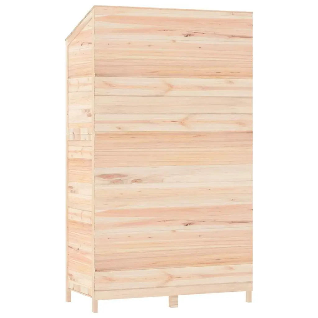 Garden Shed Outdoor Storage 102x52x174.5 cm Brown Wooden Structure