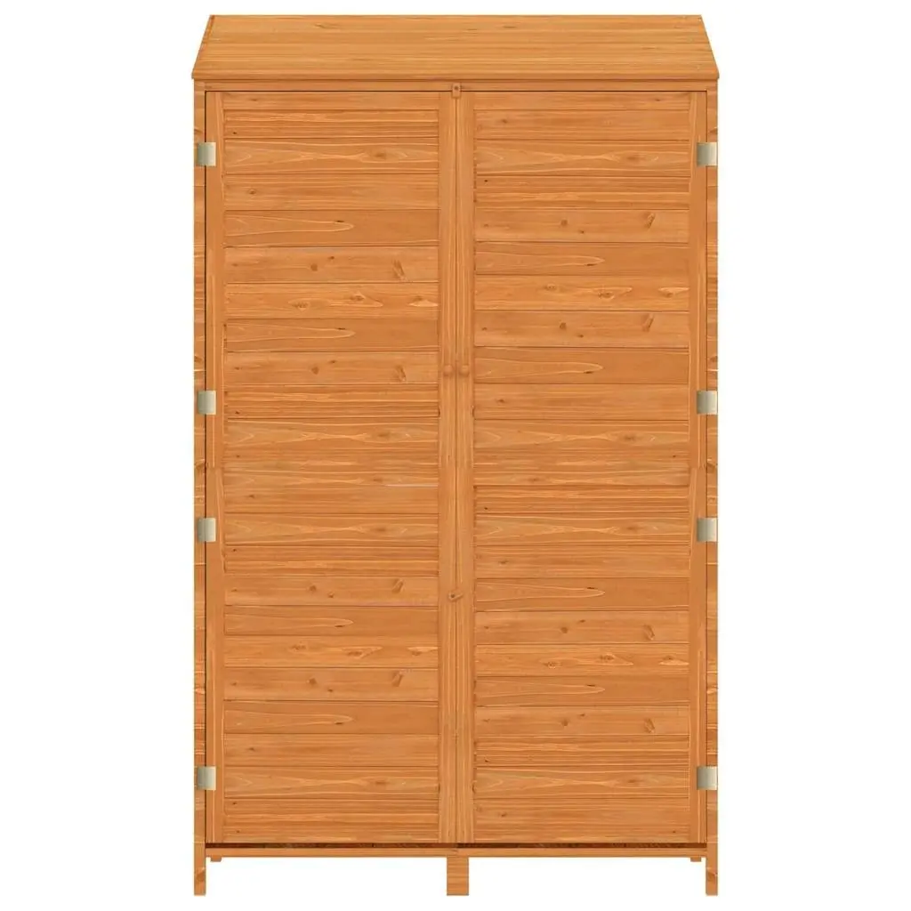 Garden Shed Outdoor Storage 102x52x174.5cm Brown Solid Fir Wood