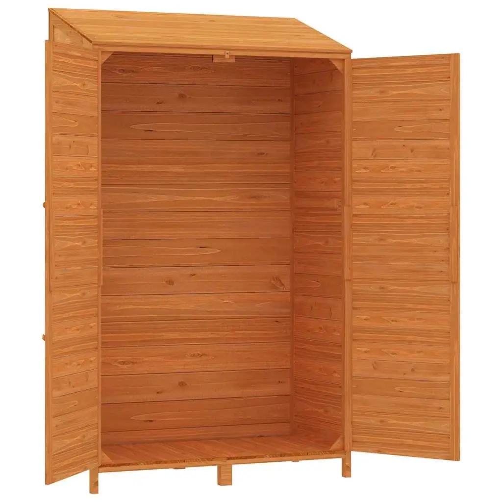 Garden Shed Outdoor Storage 102x52x174.5cm Brown Solid Fir Wood