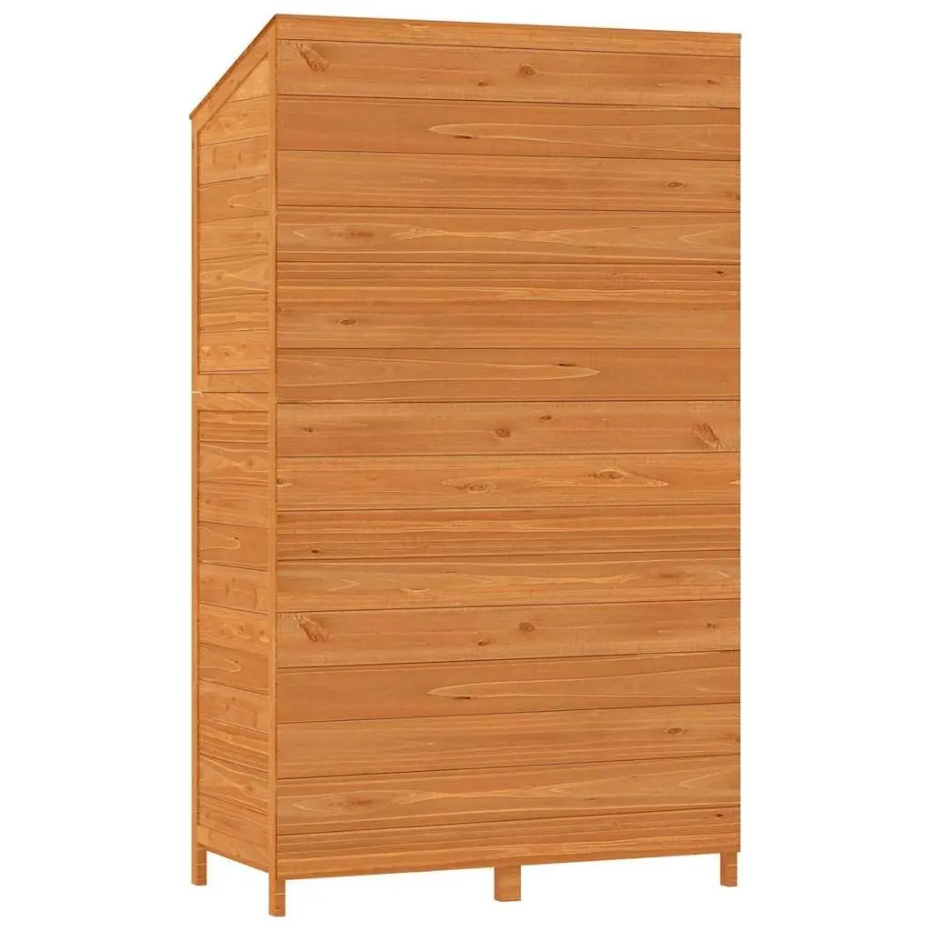 Garden Shed Outdoor Storage 102x52x174.5cm Brown Solid Fir Wood