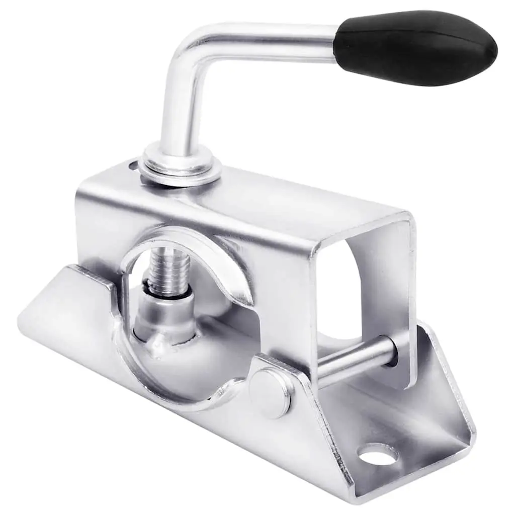 Jockey Wheel Trailer Stabiliser Support Adjustable Height 48mm Silver