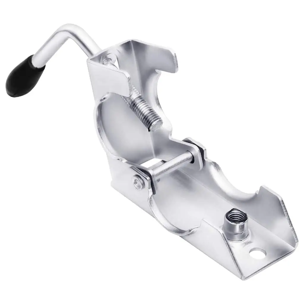 Jockey Wheel Trailer Stabiliser Support Adjustable Height 48mm Silver