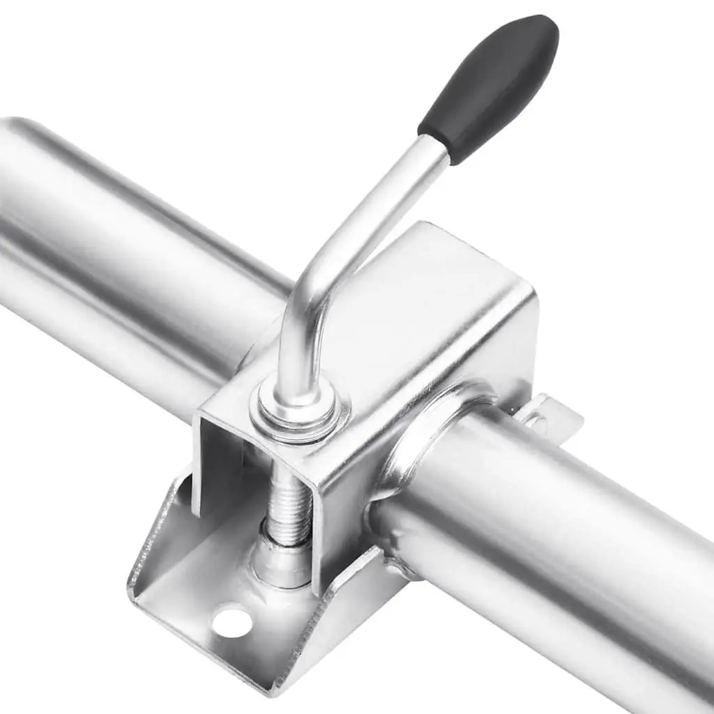 Jockey Wheel Trailer Stabiliser Support Adjustable Height 48mm Silver