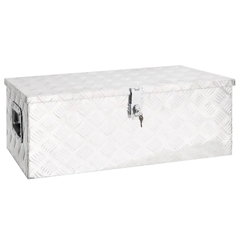 Storage Box Silver 80x39x30 cm Aluminium Tool Box