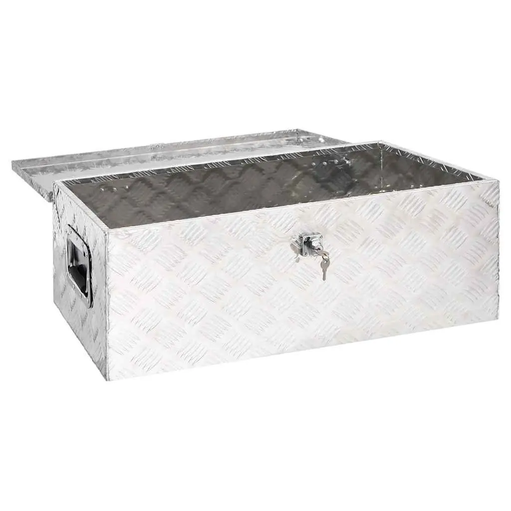 Storage Box Silver 80x39x30 cm Aluminium Tool Box