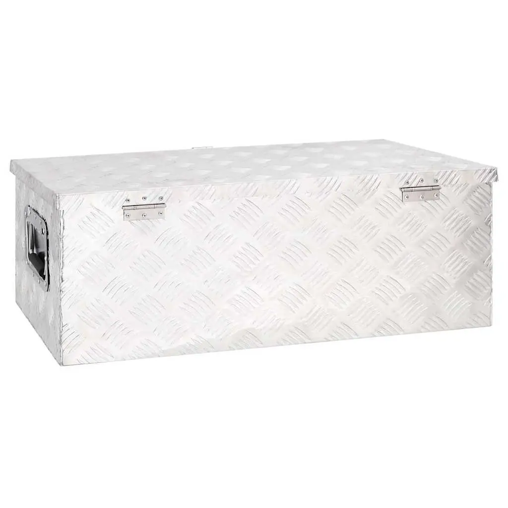 Storage Box Silver 80x39x30 cm Aluminium Tool Box
