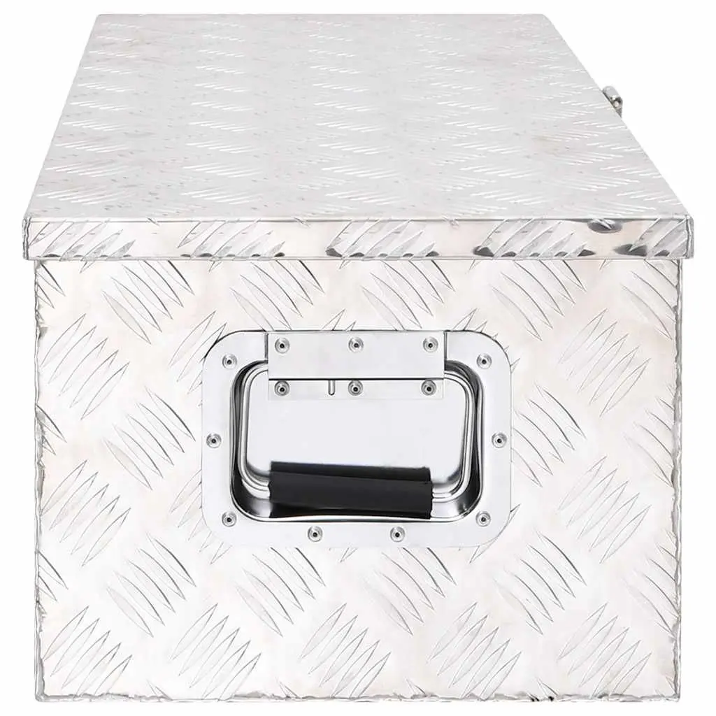 Storage Box Silver 80x39x30 cm Aluminium Tool Box