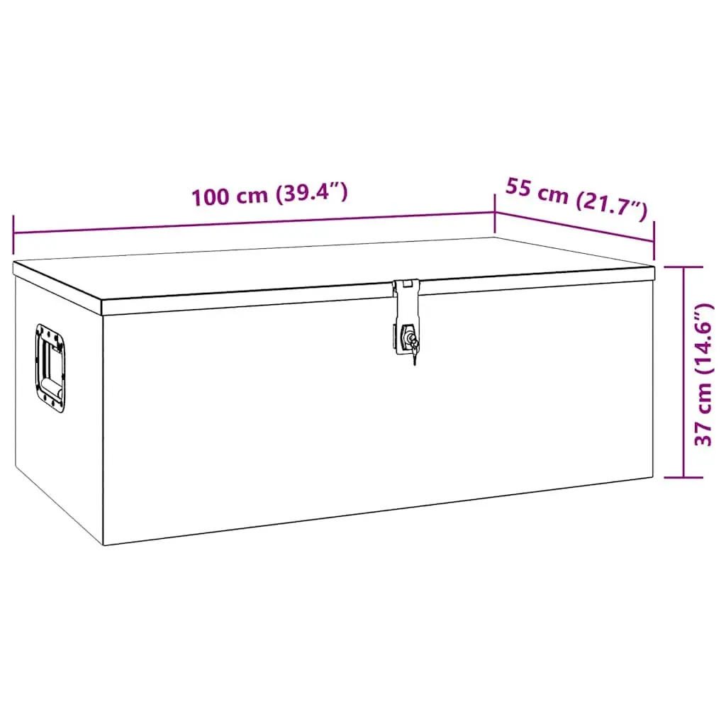 Aluminium Storage Box Tool Case 100x55x37cm Silver Lockable Portable Organiser