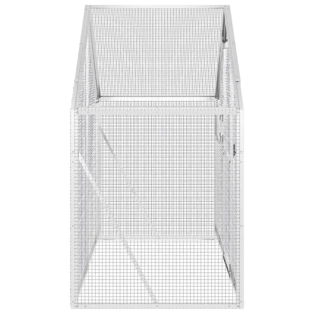 Bird Aviary for Parrots 179x100x185 cm Aluminium Frame Silver Wire Mesh Cage