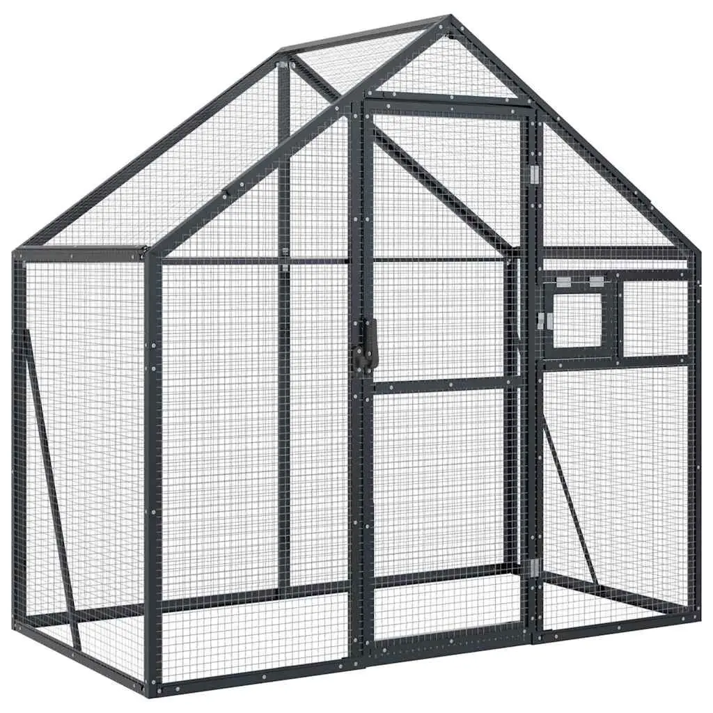 Large Outdoor Flight Cage Anthracite Aluminium Frame Wire Mesh for Birds