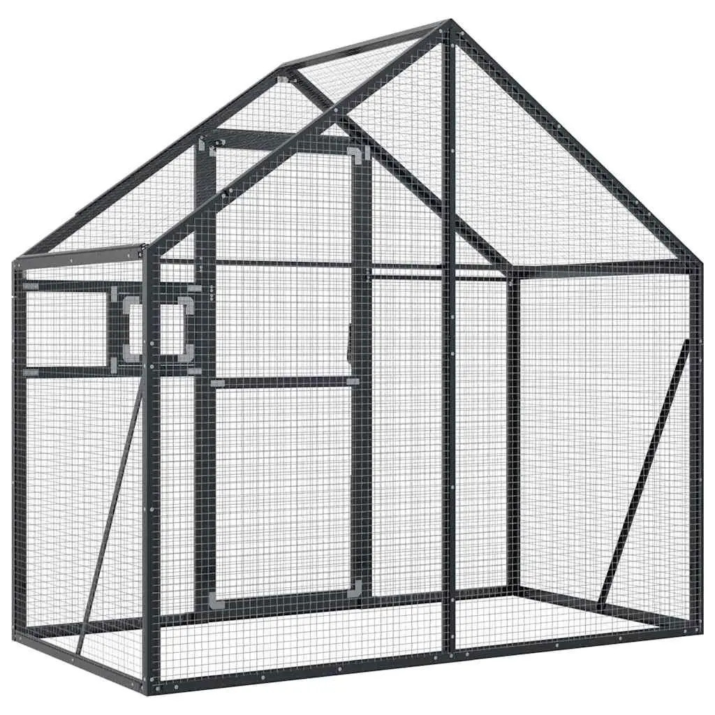Large Outdoor Flight Cage Anthracite Aluminium Frame Wire Mesh for Birds