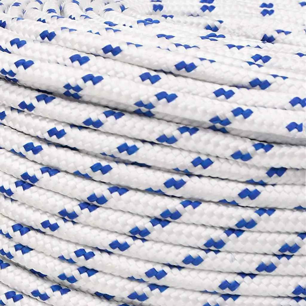 Boat Rope 10mm 100m White Polypropylene Braided Marine Rope