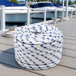 Reliable 12mm Marine Rope in White for Various Uses