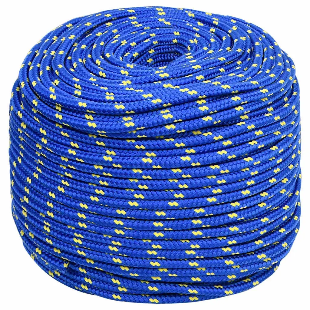 Blue Braided Polypropylene Rope, 8mm x 25m