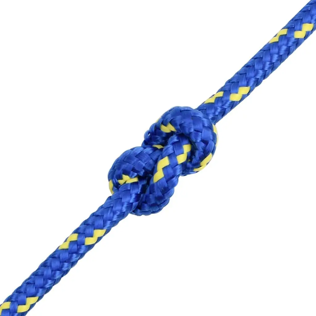 Blue Braided Polypropylene Rope, 8mm x 25m