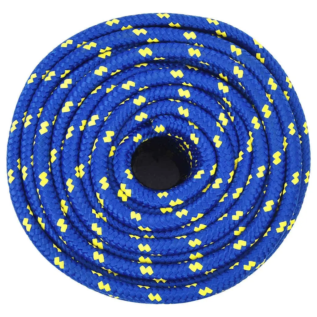 Polypropylene Boat Rope 12mm 100m Blue Marine Sailing Dock Line