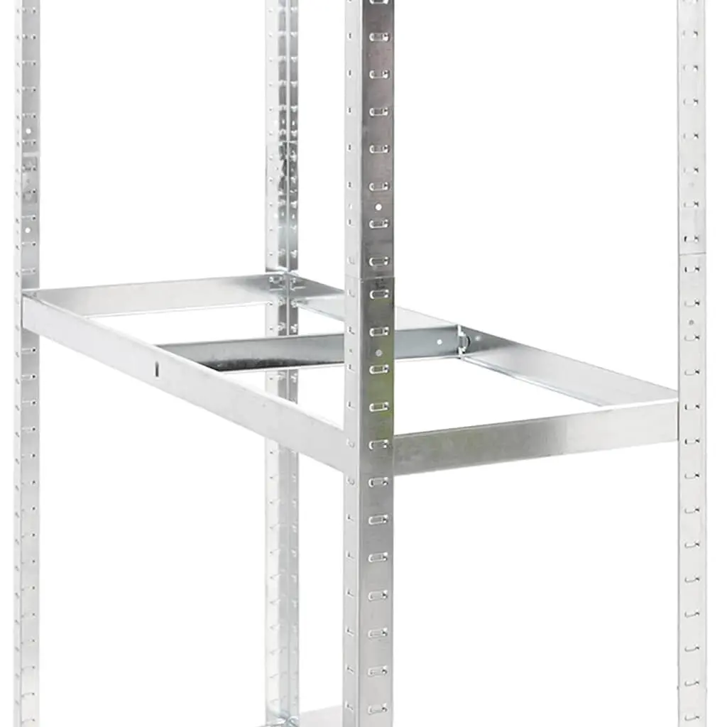Tire Storage Racks 2 Layer Heavy Duty Steel Adjustable Shelving Silver 2 pcs