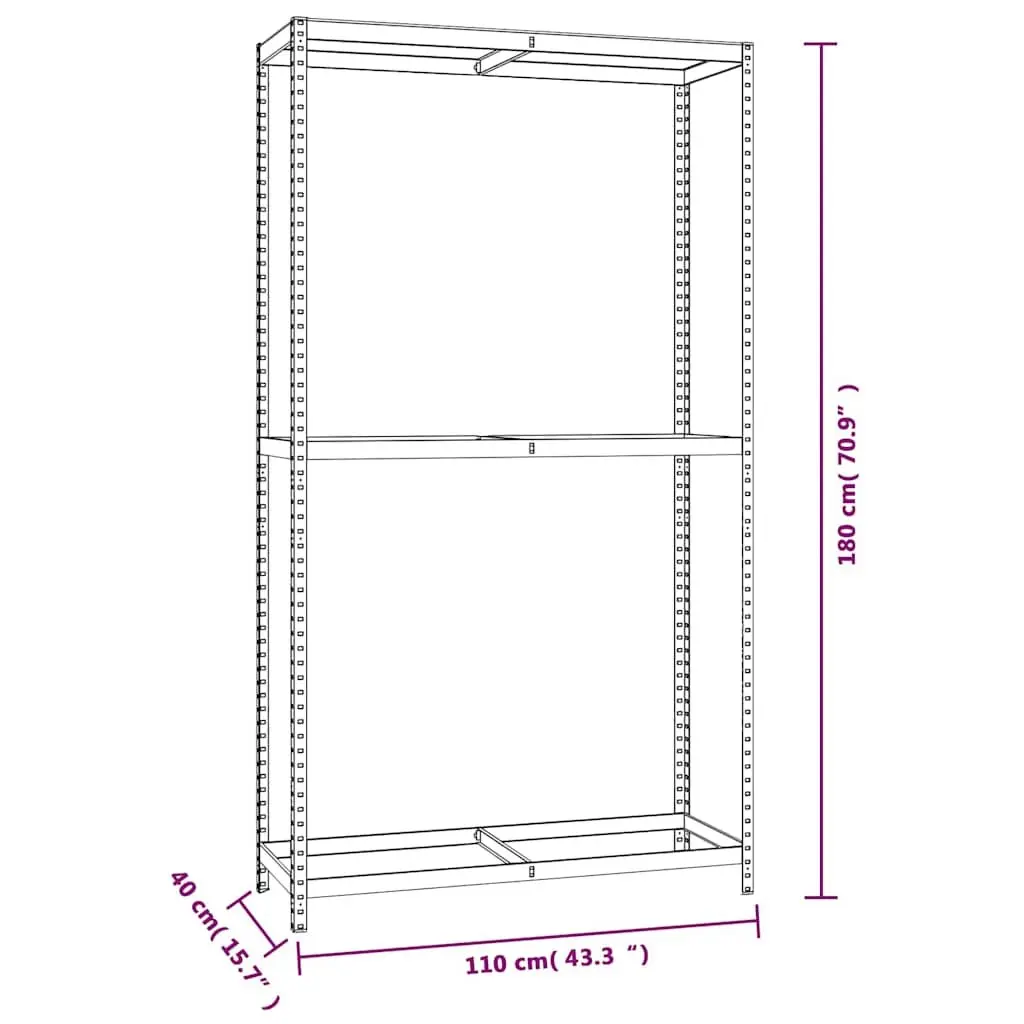 Tire Storage Racks 2 Layer Heavy Duty Steel Adjustable Shelving Silver 2 pcs