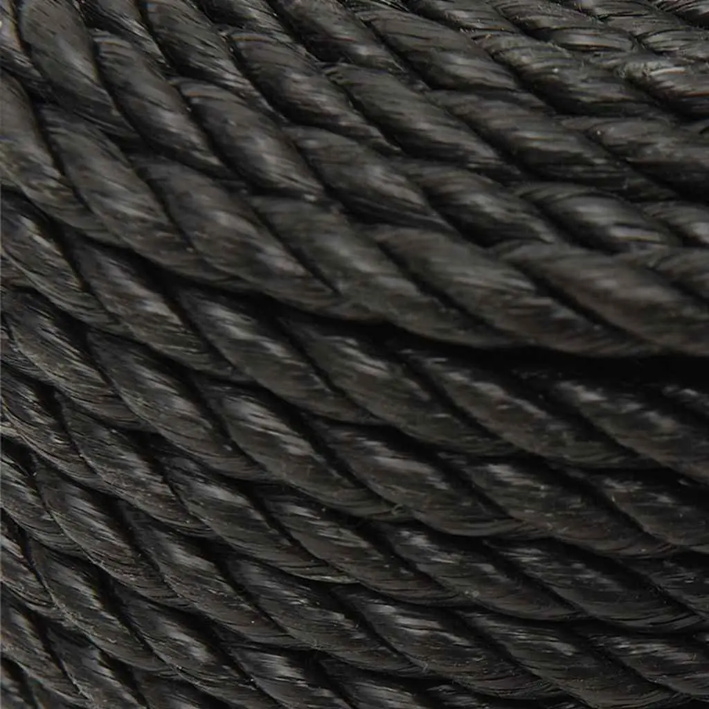 Twisted Polypropylene Rope General Purpose 10mm 25m Black