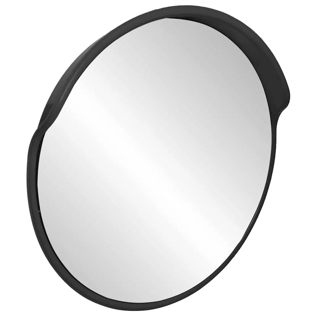 Convex Traffic Mirror Safety Ø60cm Black Polycarbonate