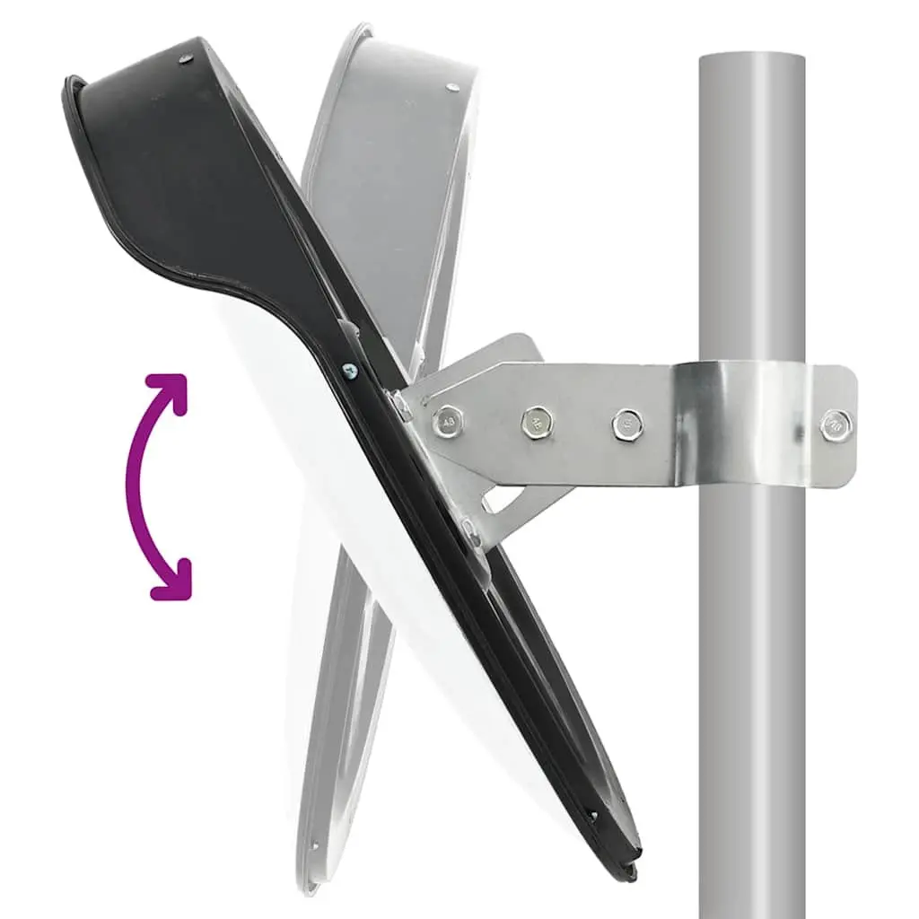 Convex Traffic Mirror Safety Ø60cm Black Polycarbonate