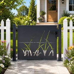 Reliable Anthracite Steel Garden Gate for Your Home