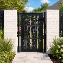 Durable Anthracite Steel Garden Gate 100x150 cm