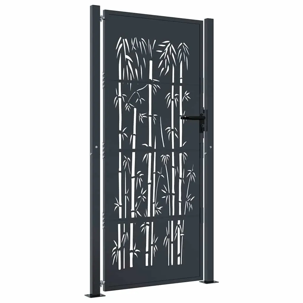 Garden Gate Anthracite 100x200cm Steel Outdoor Fence Entry