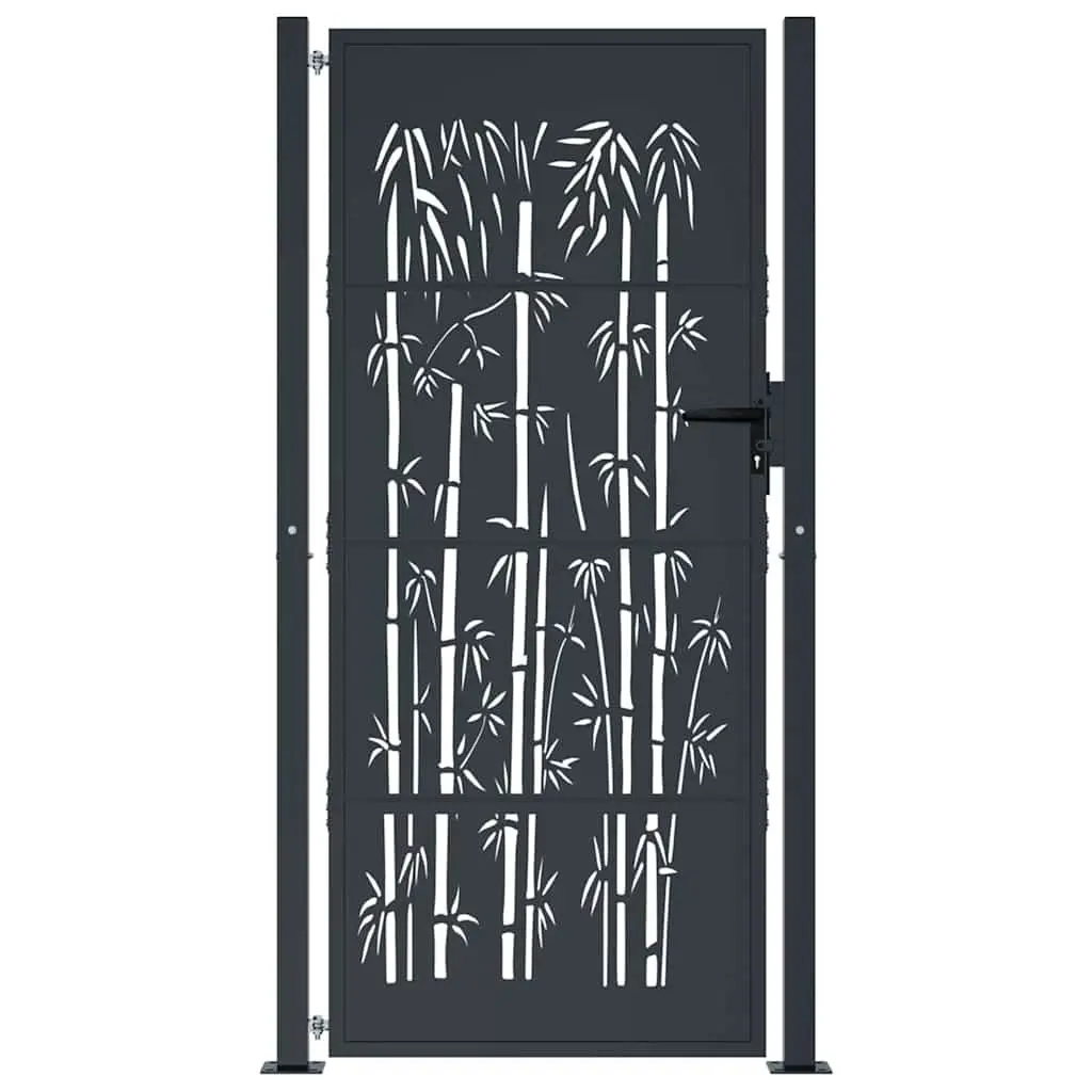 Garden Gate Anthracite 100x200cm Steel Outdoor Fence Entry
