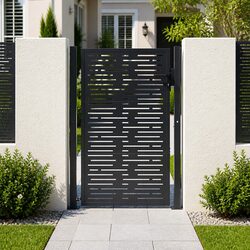 Reliable Steel Garden Gate with Locking Feature 100x150 cm