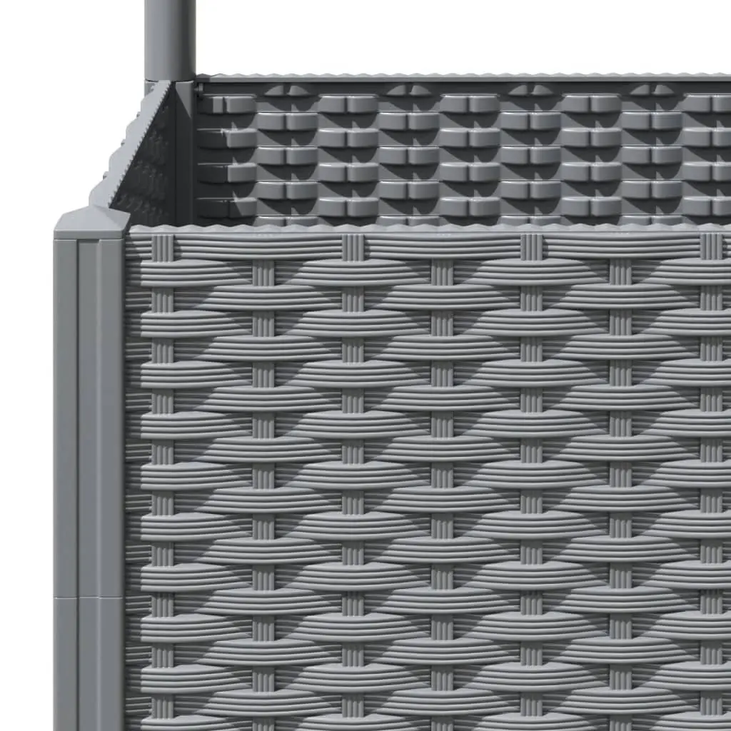 Garden Planter Trellis Support 120x40x136cm Grey