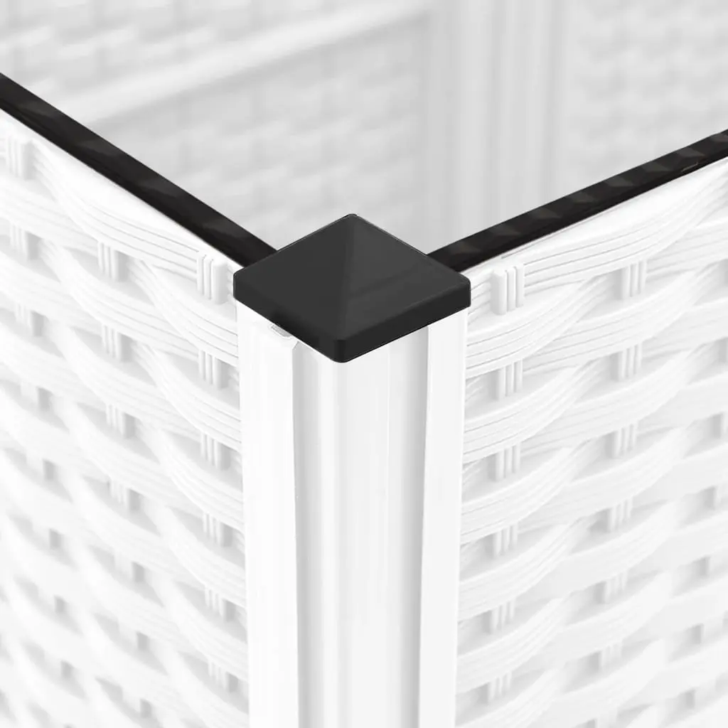 Garden Planter Trellis Climbing Plants Support 120 x 40 x 121.5 cm White