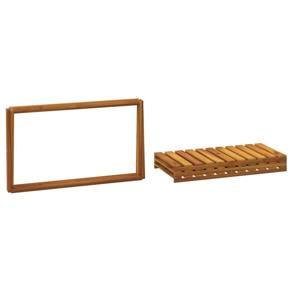 3-Tier Folding Shelf in Brown