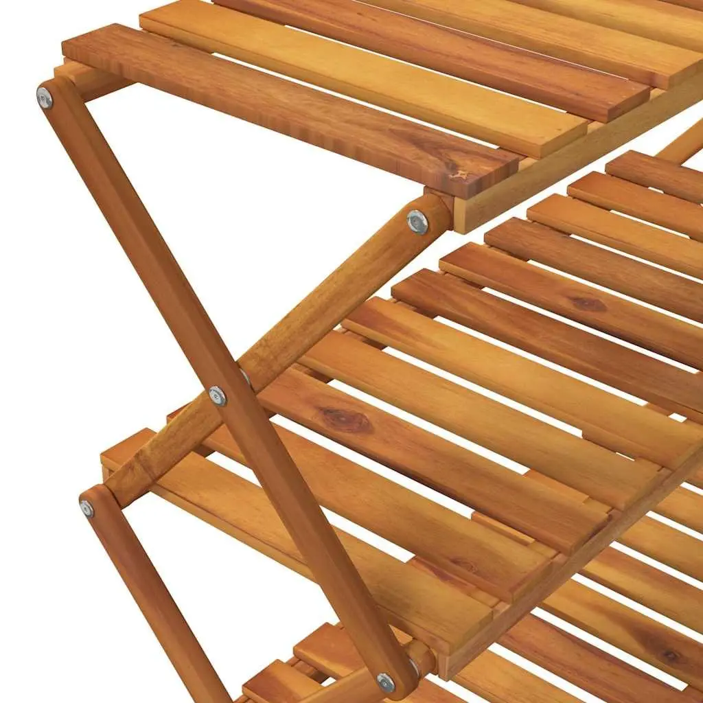 3-Tier Folding Shelf in Brown