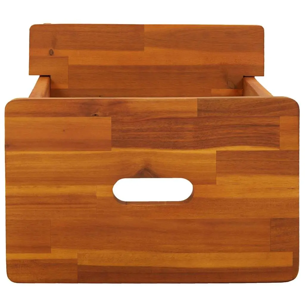 2 Step Stool Wooden Kitchen Bathroom Stepping Stool Brown