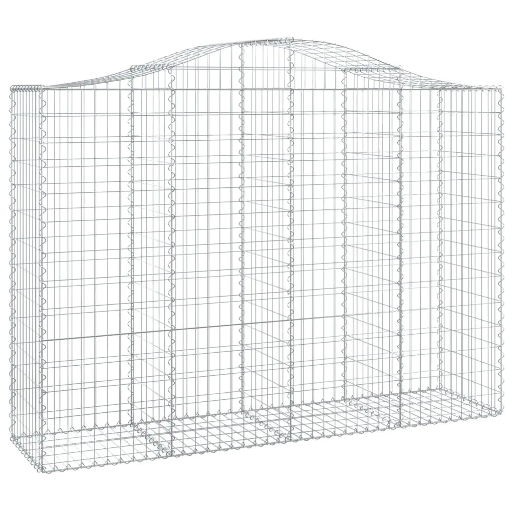 Arched Gabion Basket Garden Barrier Retaining Wall 200x50x140160cm Silver